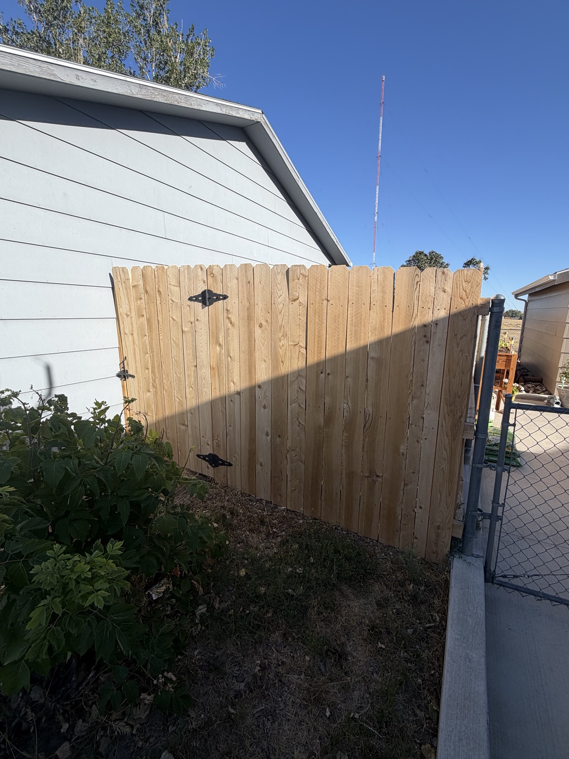 Custom wood gate and fence